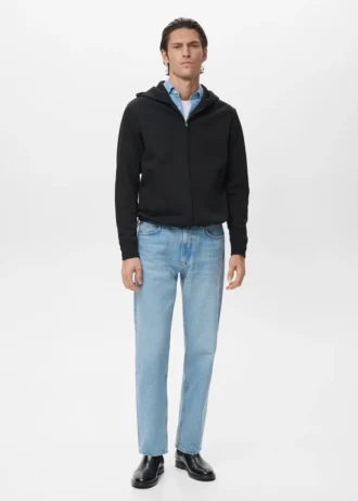 Felpa con cappuccio e zip