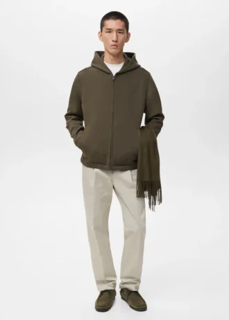 Felpa con cappuccio e zip