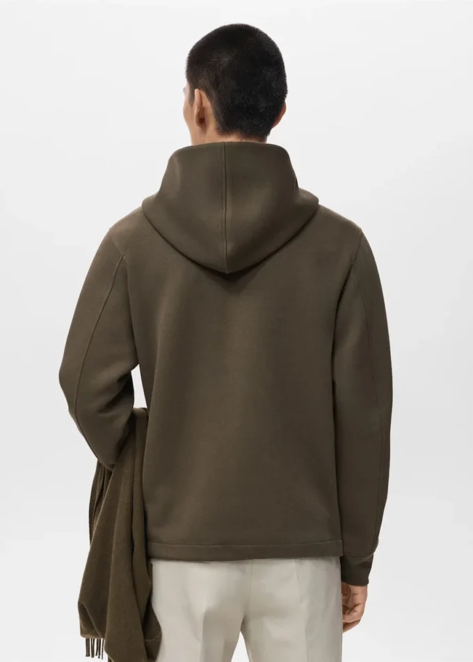 Felpa con cappuccio e zip