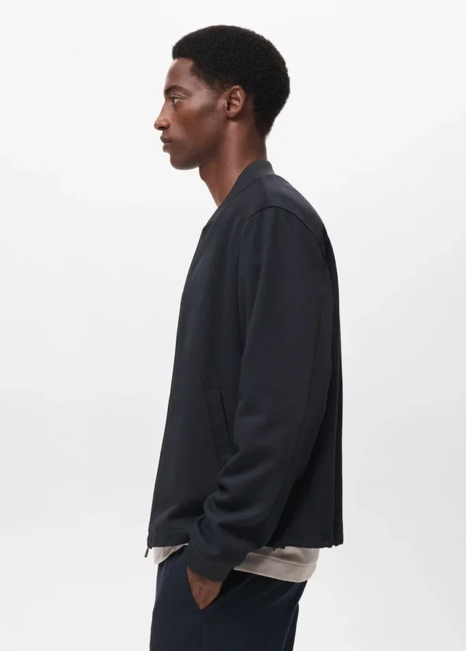 Felpa con cappuccio e zip elasticizzata Comfort