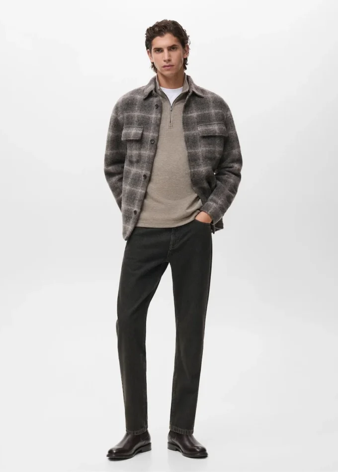 Felpa con cappuccio e zip, vestibilità regolare Felpa con cappuccio e zip, vestibilità regolare