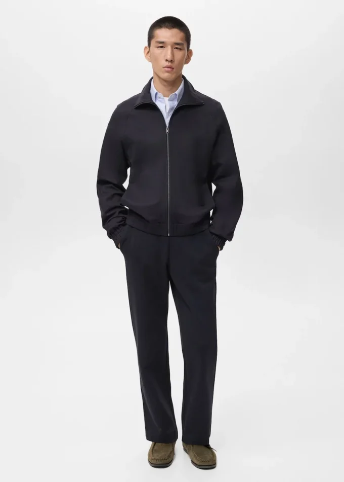 Felpa con cappuccio e zip, vestibilità regolare