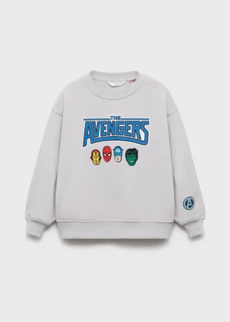 Felpa con cappuccio in cotone Avengers