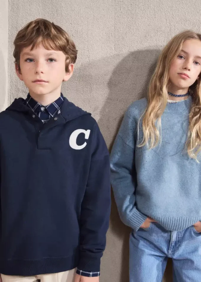 Felpa con cappuccio stampata Felpa con cappuccio stampata