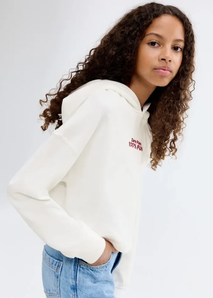 Felpa con cappuccio stampata Felpa con cappuccio stampata