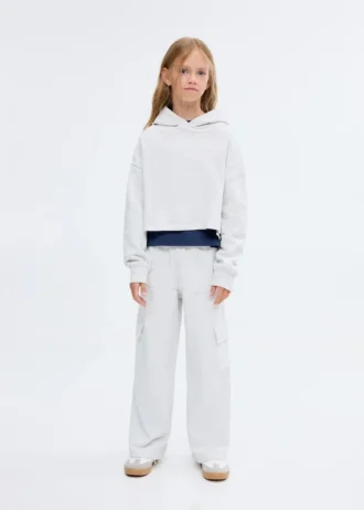 Felpa con cappuccio stampata