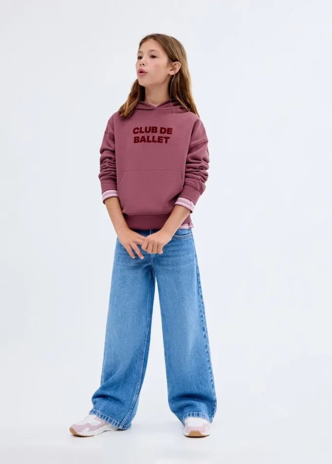 Felpa con cappuccio stampata Felpa con cappuccio stampata