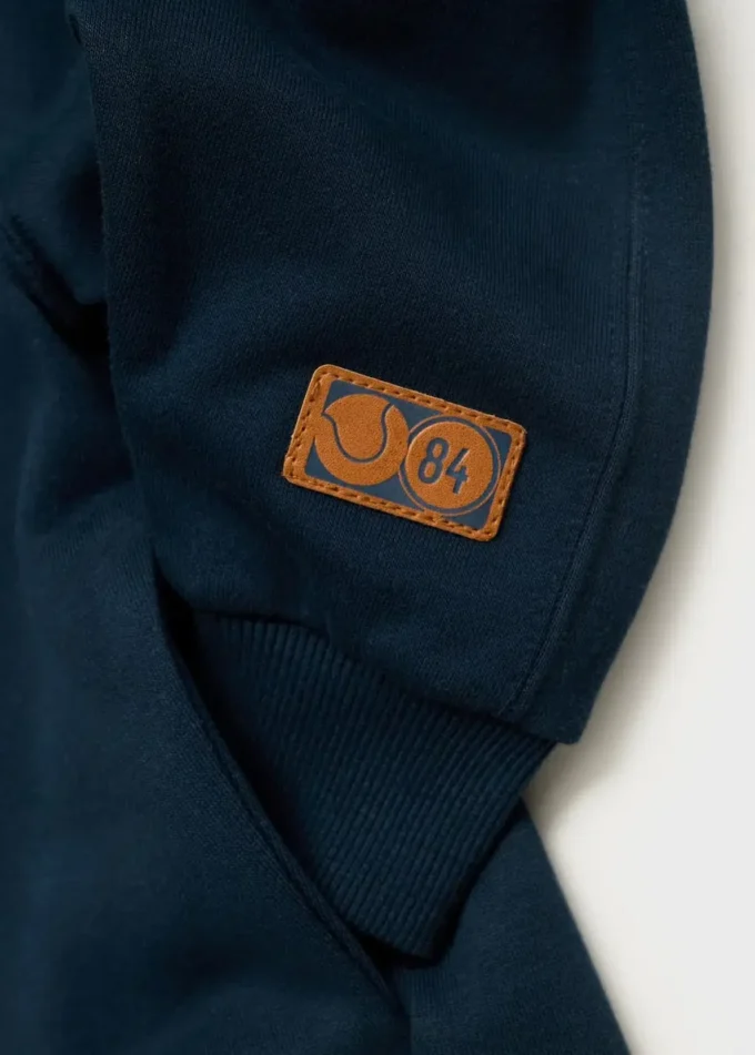 Felpa con cappuccio stampata