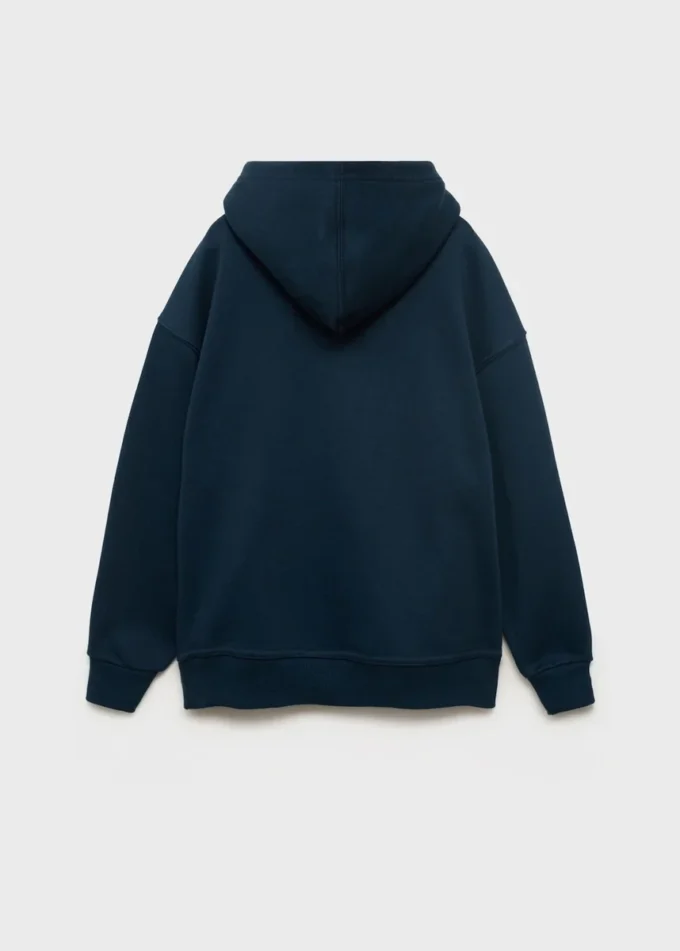 Felpa con cappuccio stampata