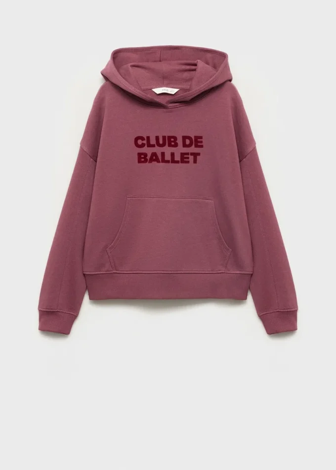 Felpa con cappuccio stampata Felpa con cappuccio stampata