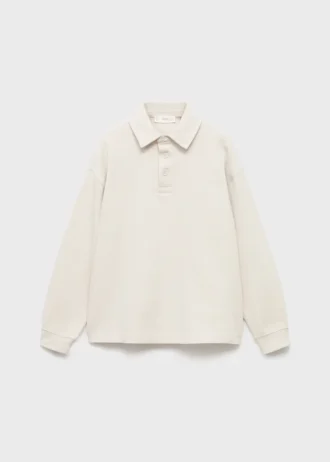 Felpa con collo a polo