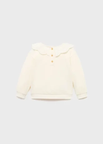 Felpa con collo babydoll