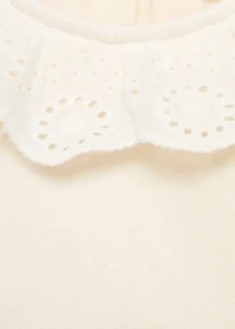 Felpa con collo babydoll