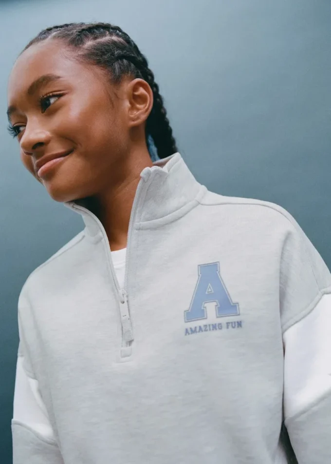 Felpa con collo Perkins Felpa con collo Perkins