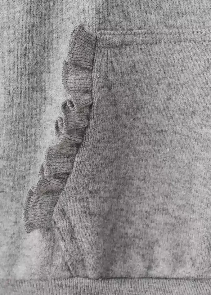 Felpa con dettaglio volant