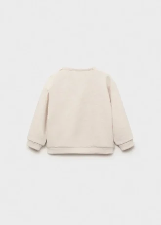 Felpa con leone ricamato