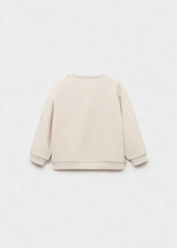 Felpa con leone ricamato Felpa con leone ricamato