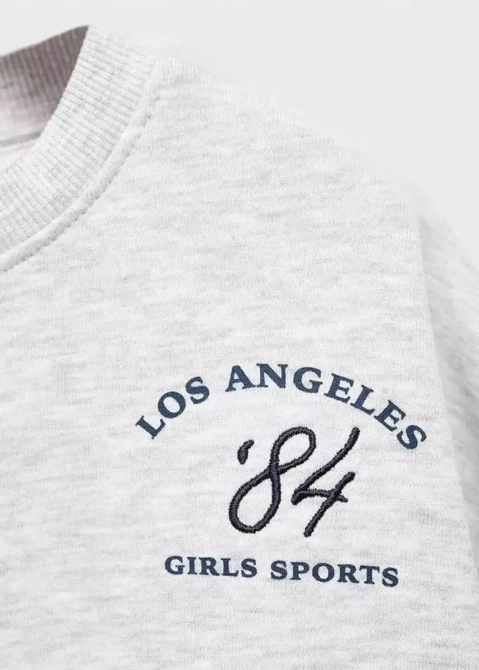 Felpa con orlo a camicia