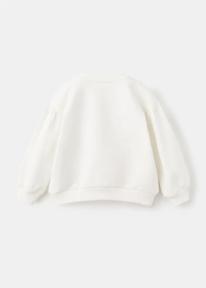 Felpa con ricami floreali Felpa con ricami floreali