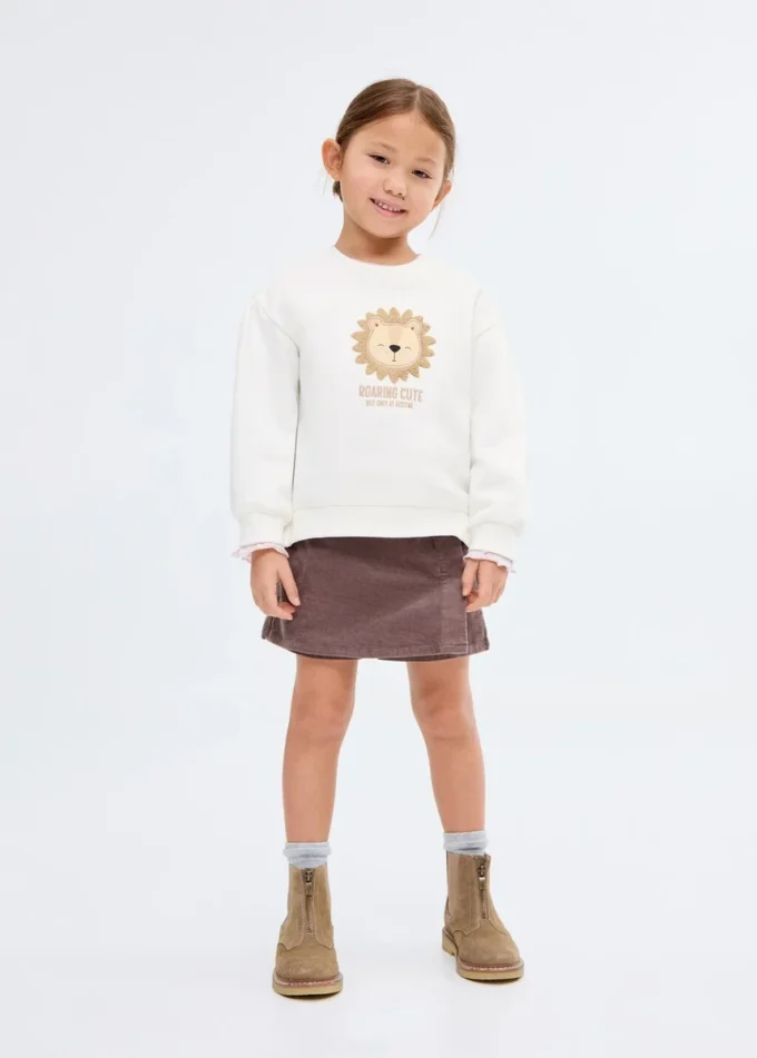 Felpa con ricamo leone Felpa con ricamo leone