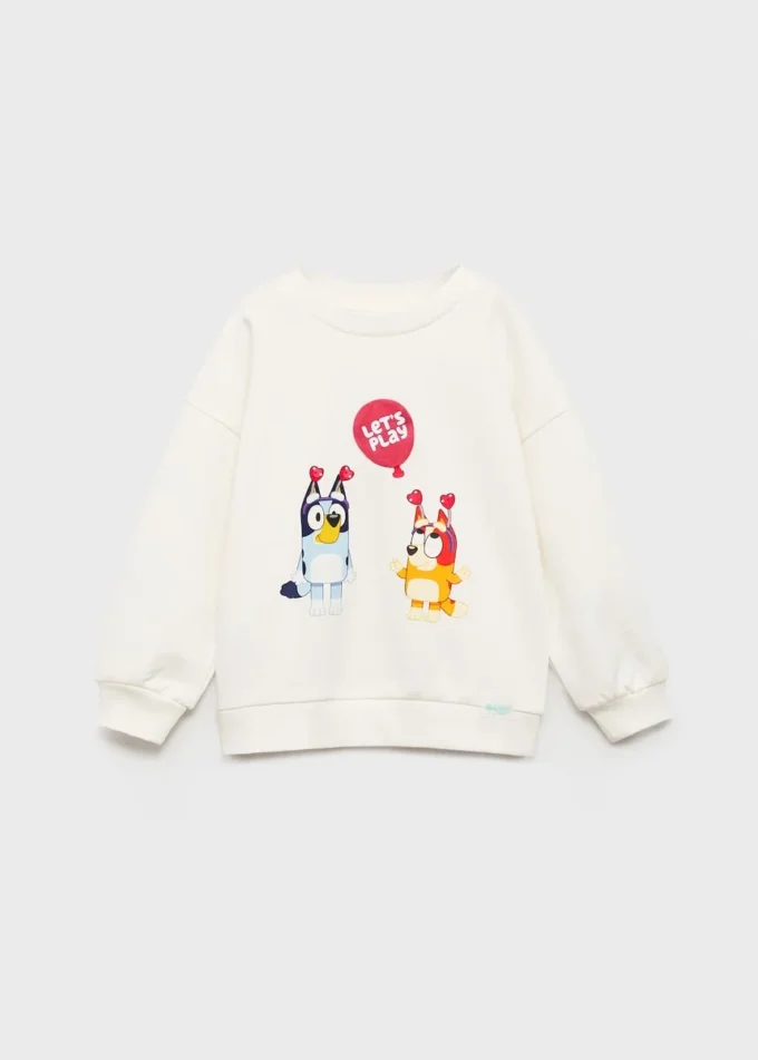 Felpa con stampa Bluey Felpa con stampa Bluey