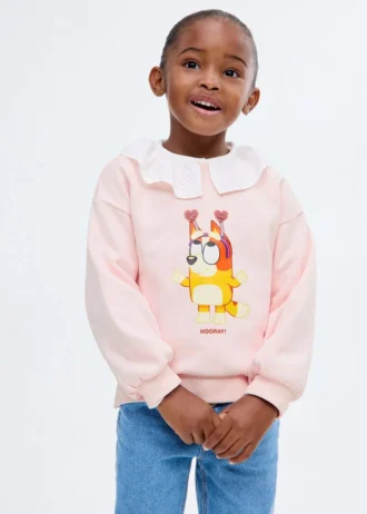 Felpa con stampa Bluey