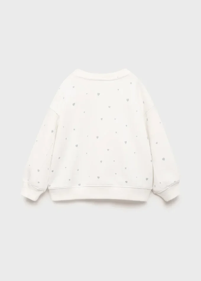 Felpa con stampa cuori Felpa con stampa cuori