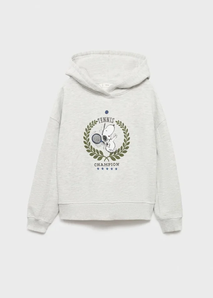 Felpa con stampa Snoopy