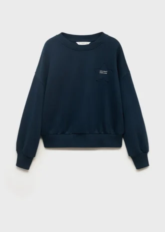 Felpa con stella ricamata