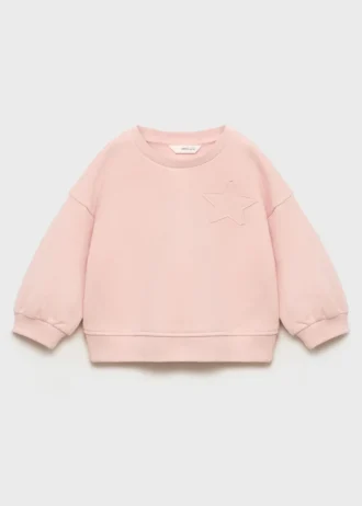 Felpa con stella ricamata Felpa con stella ricamata