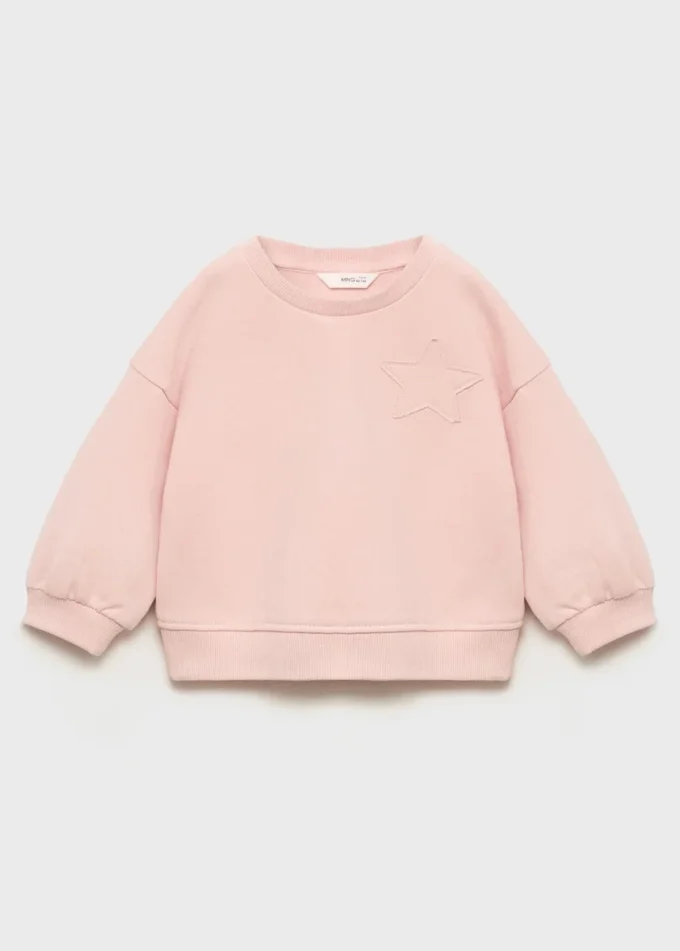 Felpa con stella ricamata Felpa con stella ricamata