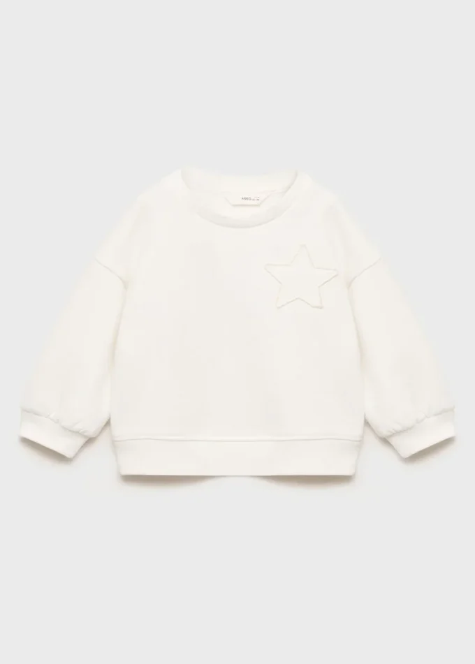 Felpa con stella ricamata Felpa con stella ricamata