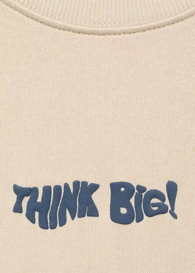 Felpa con testo in rilievo Felpa con testo in rilievo