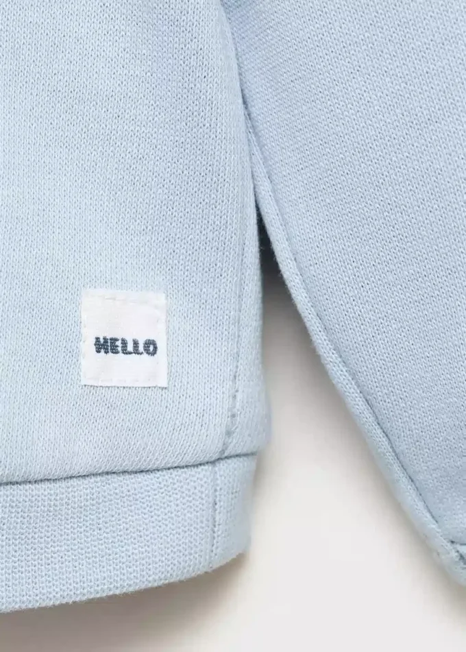 Felpa in cotone con bottoni Felpa in cotone con bottoni