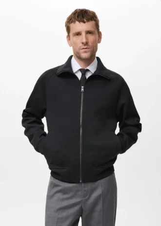 Felpa in cotone con zip