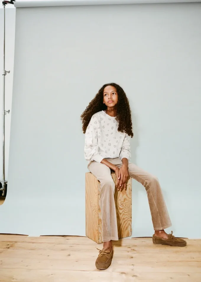 Felpa in cotone leopardato Felpa in cotone leopardato