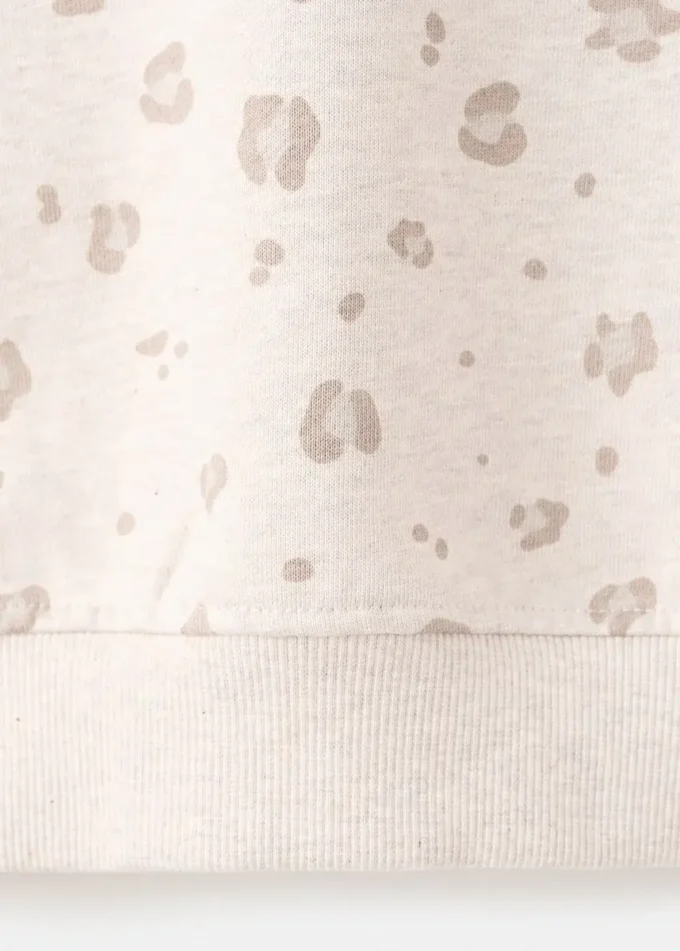 Felpa in cotone leopardato Felpa in cotone leopardato