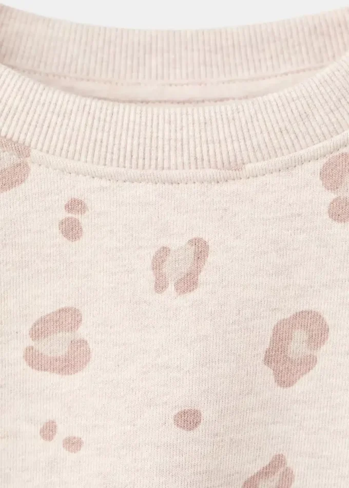 Felpa in cotone leopardato Felpa in cotone leopardato