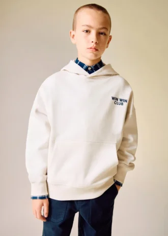 Felpa in cotone stampato