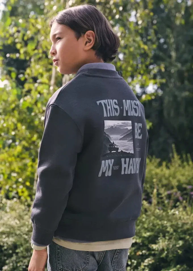 Felpa in cotone stampato Felpa in cotone stampato