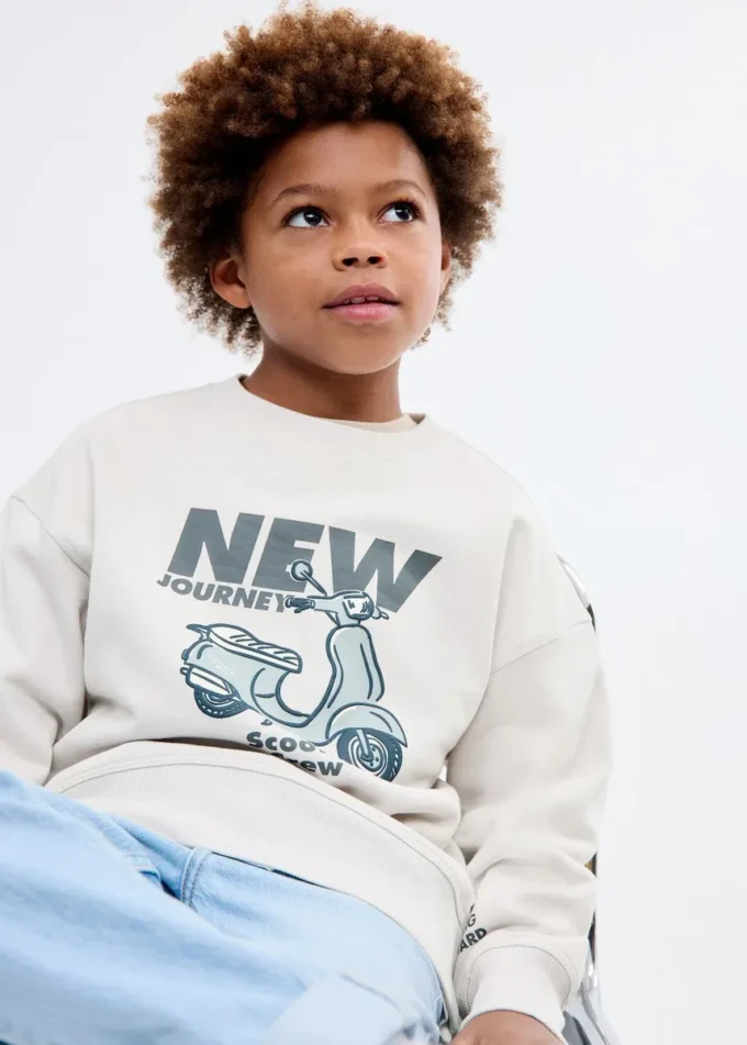 Felpa in cotone stampato Felpa in cotone stampato