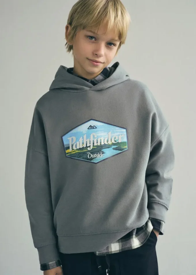 Felpa in cotone stampato Felpa in cotone stampato