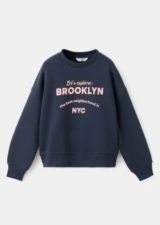 Felpa in cotone stampato