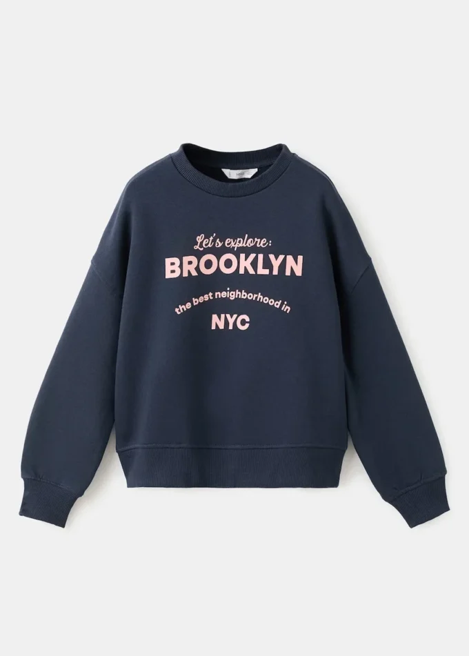 Felpa in cotone stampato Felpa in cotone stampato