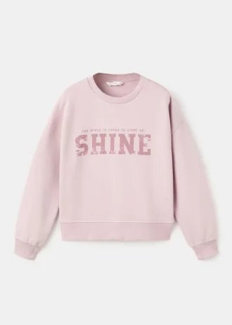 Felpa in cotone stampato