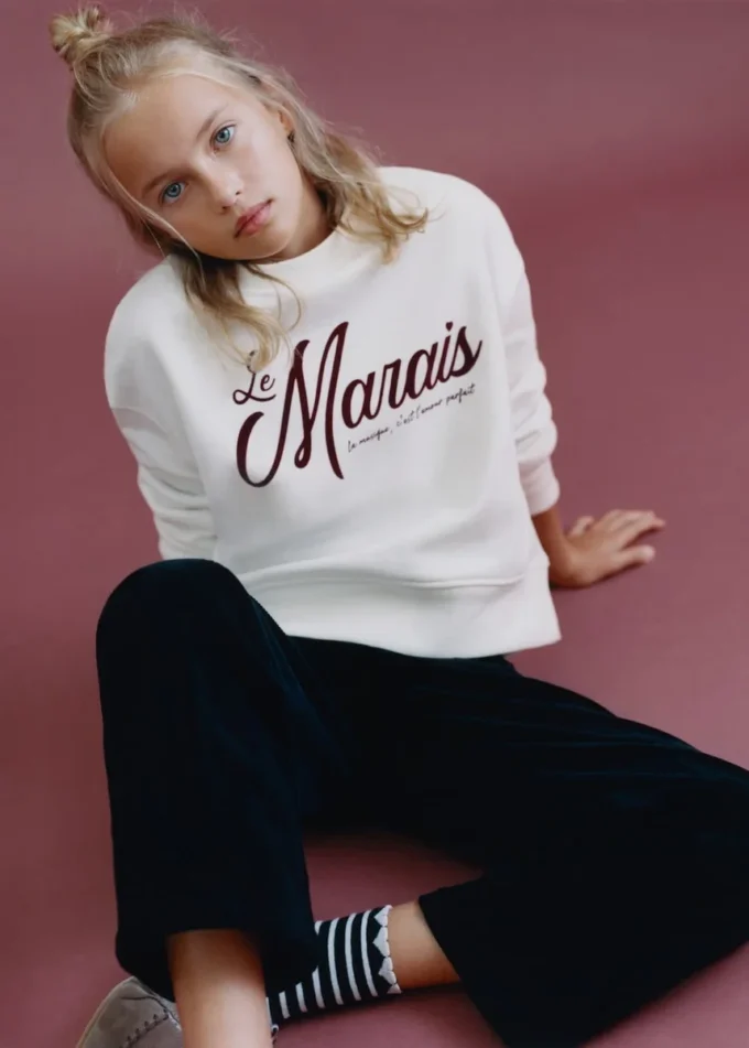 Felpa in cotone stampato Felpa in cotone stampato