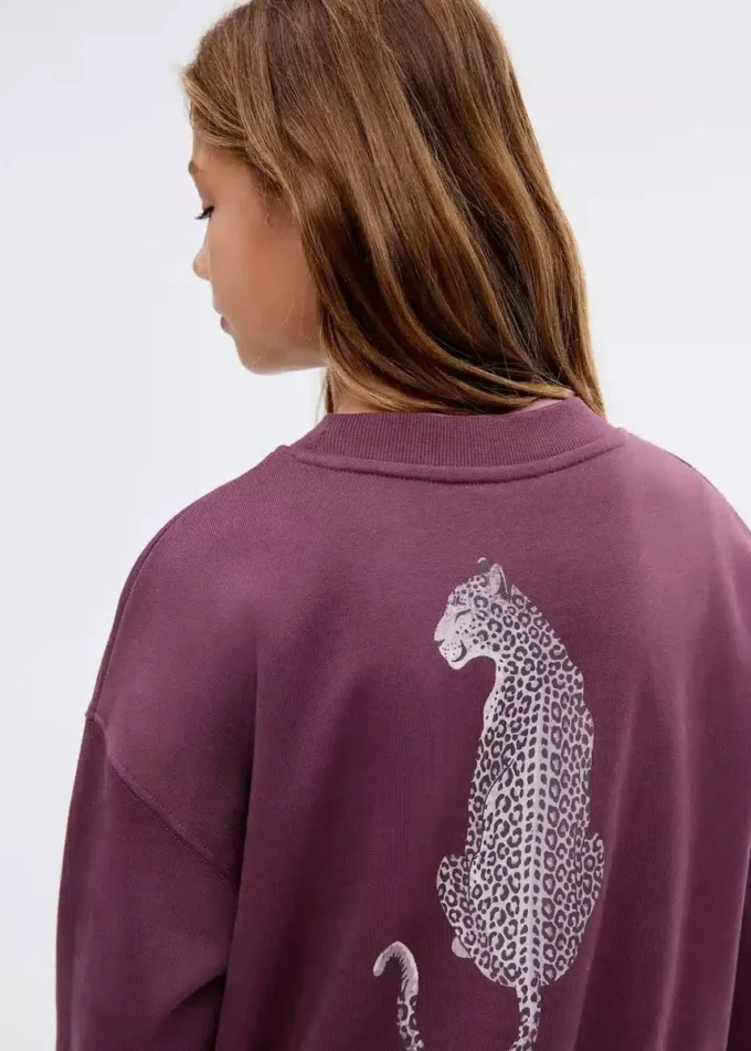 Felpa in cotone stampato Felpa in cotone stampato