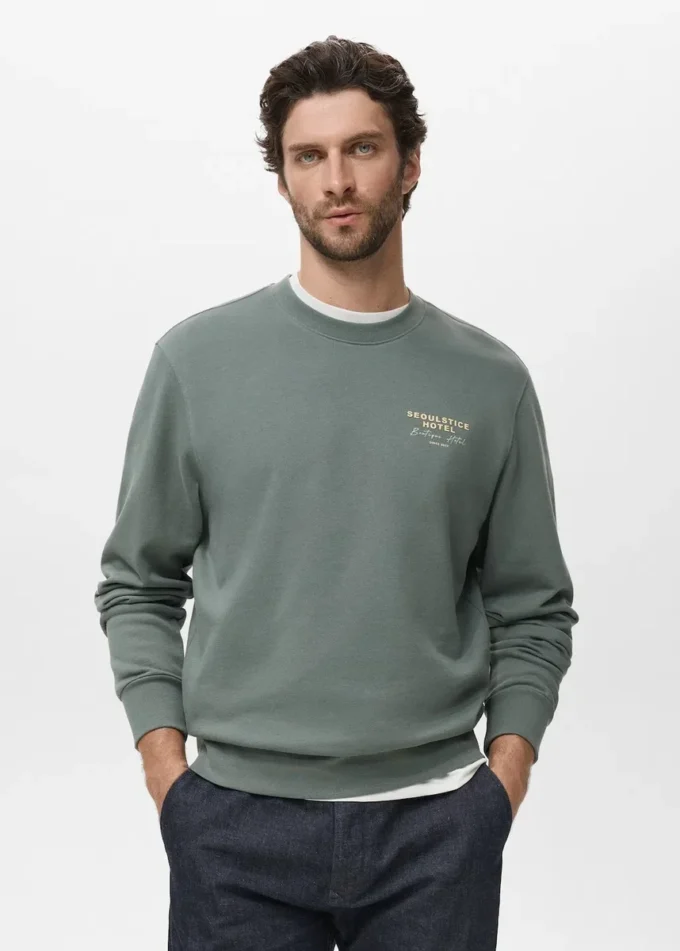 Felpa in cotone stampato Felpa in cotone stampato