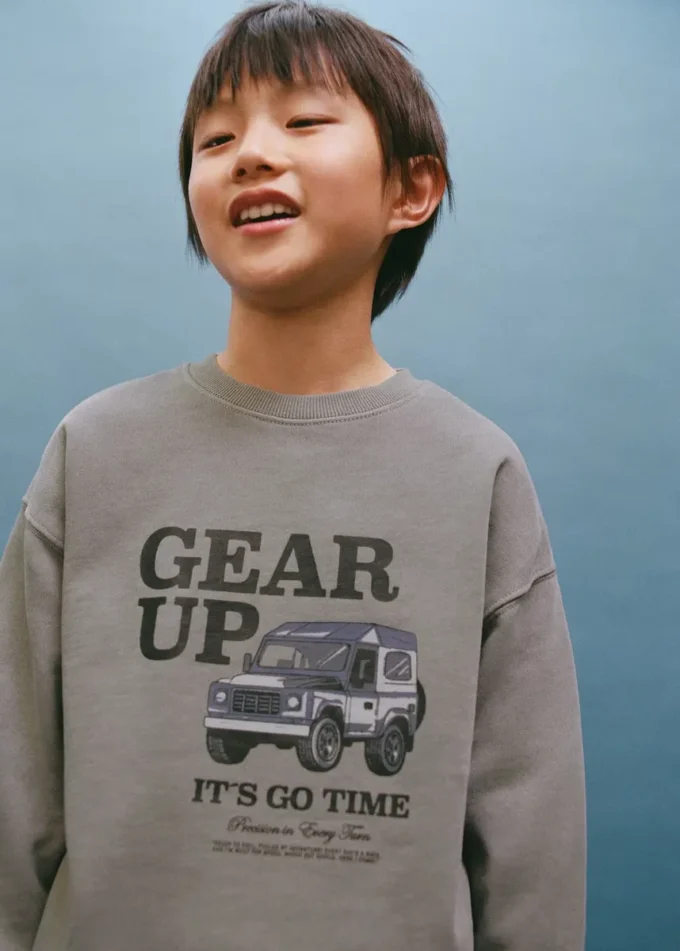 Felpa in cotone stampato Felpa in cotone stampato