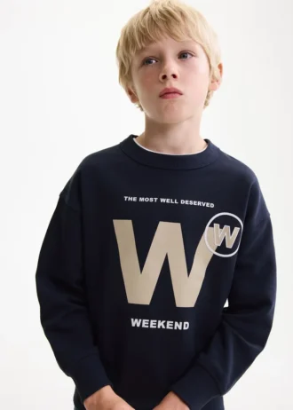 Felpa in cotone stampato